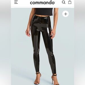 Spanx faux leather leggins sz M NWT